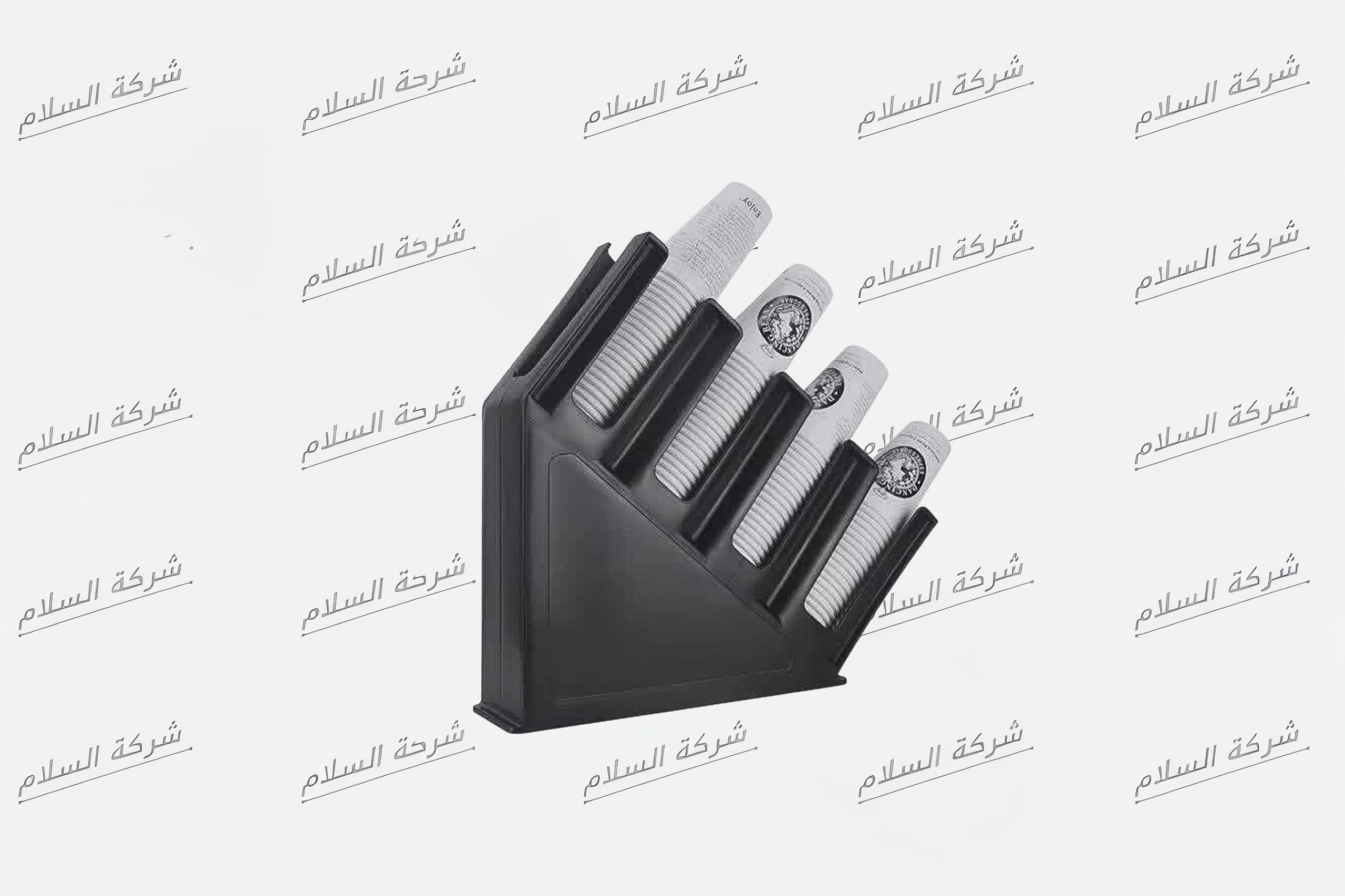 منظم أكواب مائل بأربع فتحات